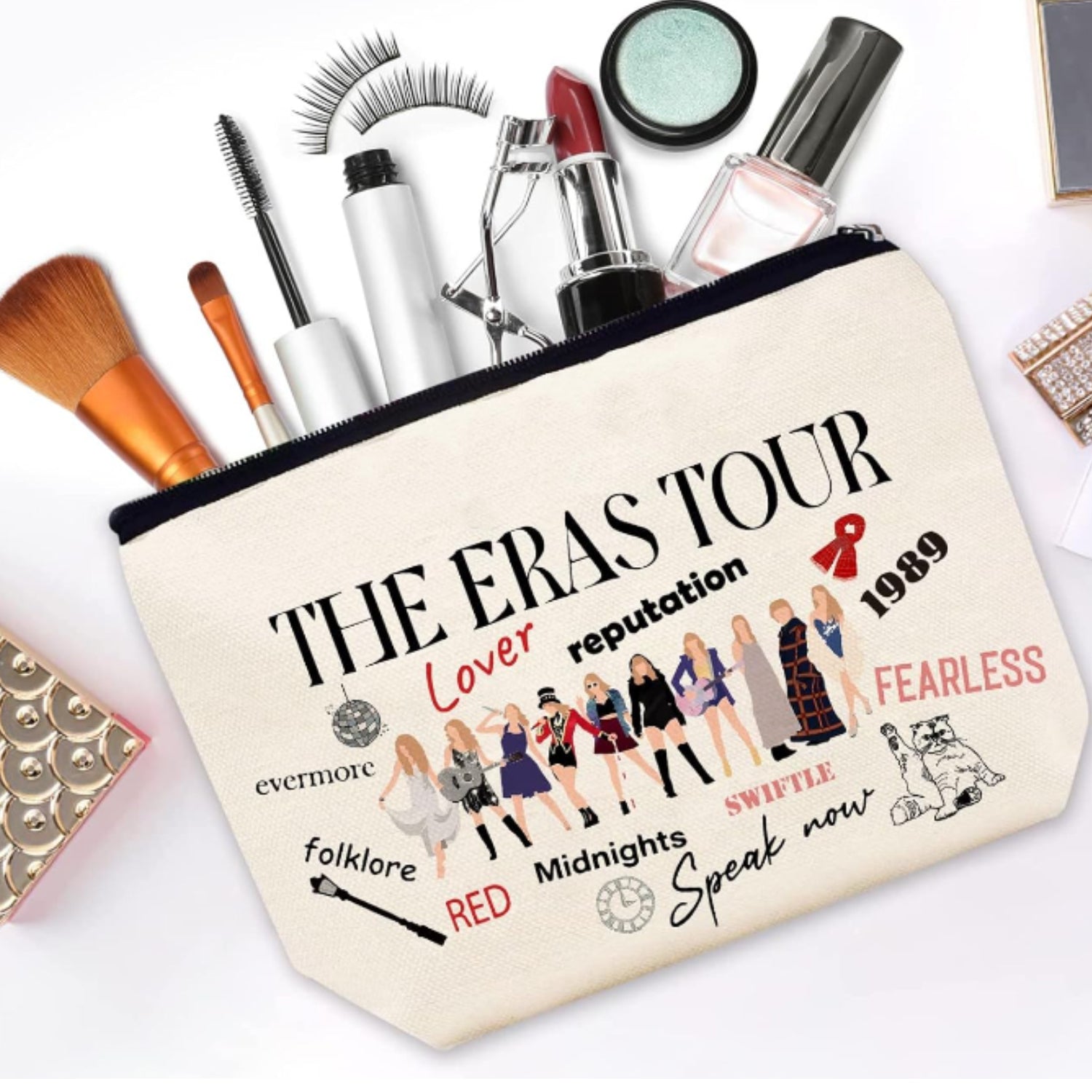 Taylor themed handbag jewelry box makeup bag set